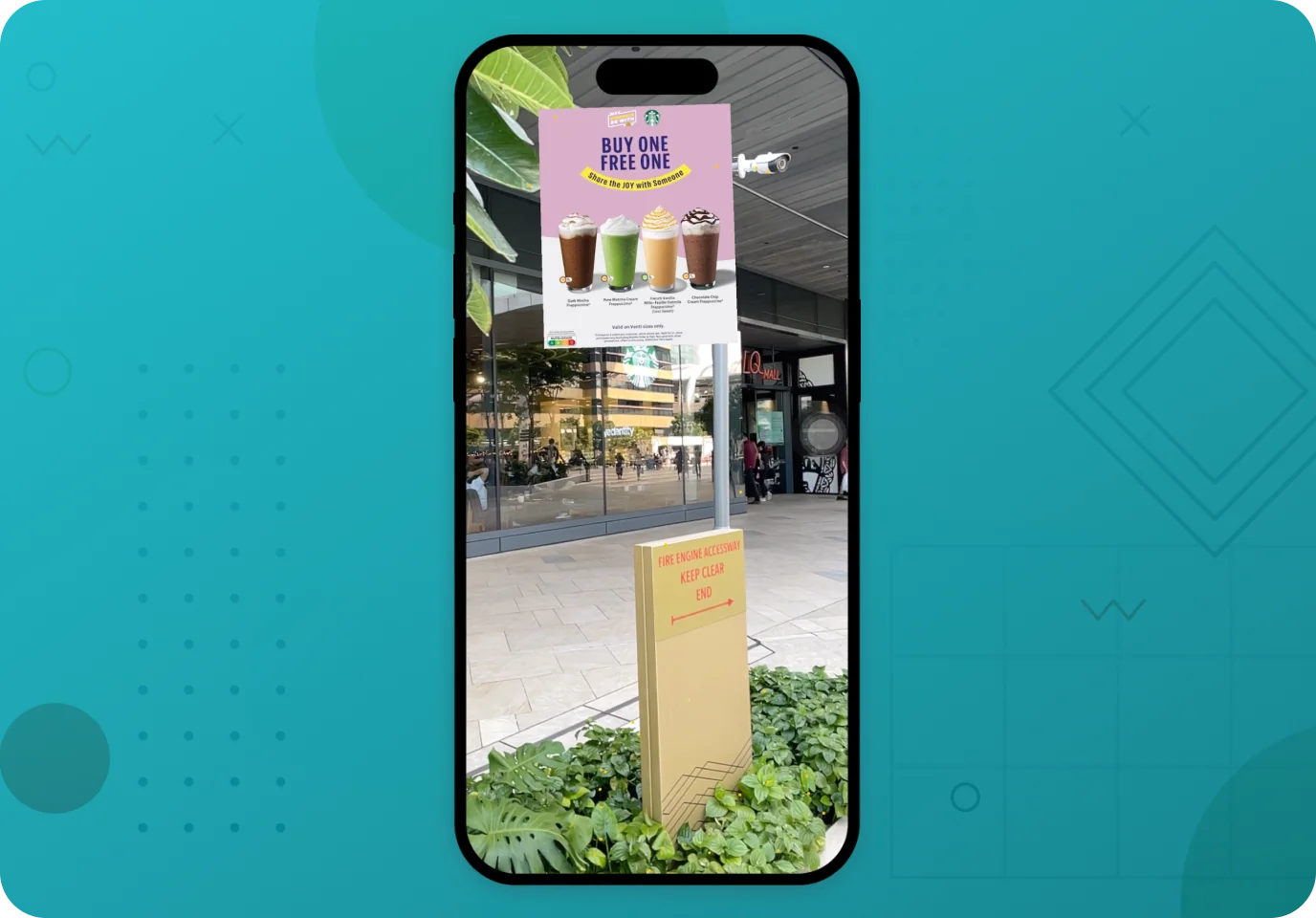 Use case: augmented reality advertising placed on a building facade