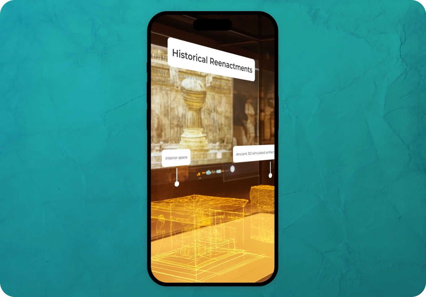 Use case: a historical scene reconstructed in AR at its real-world location