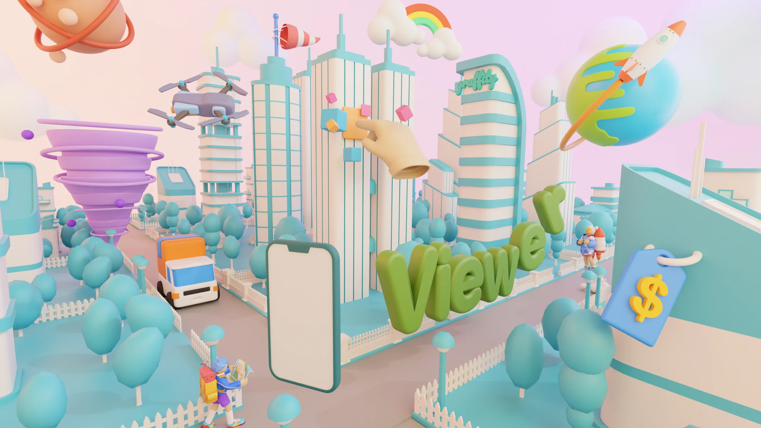 Graffity Viewer: preview AR content in the real world