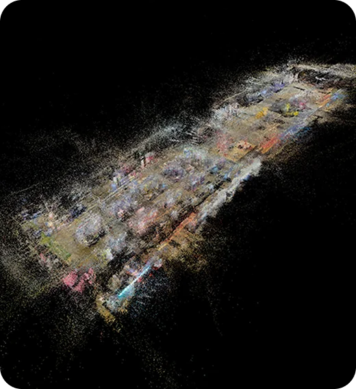Point cloud scan of Bhiraj Tower, Thailand