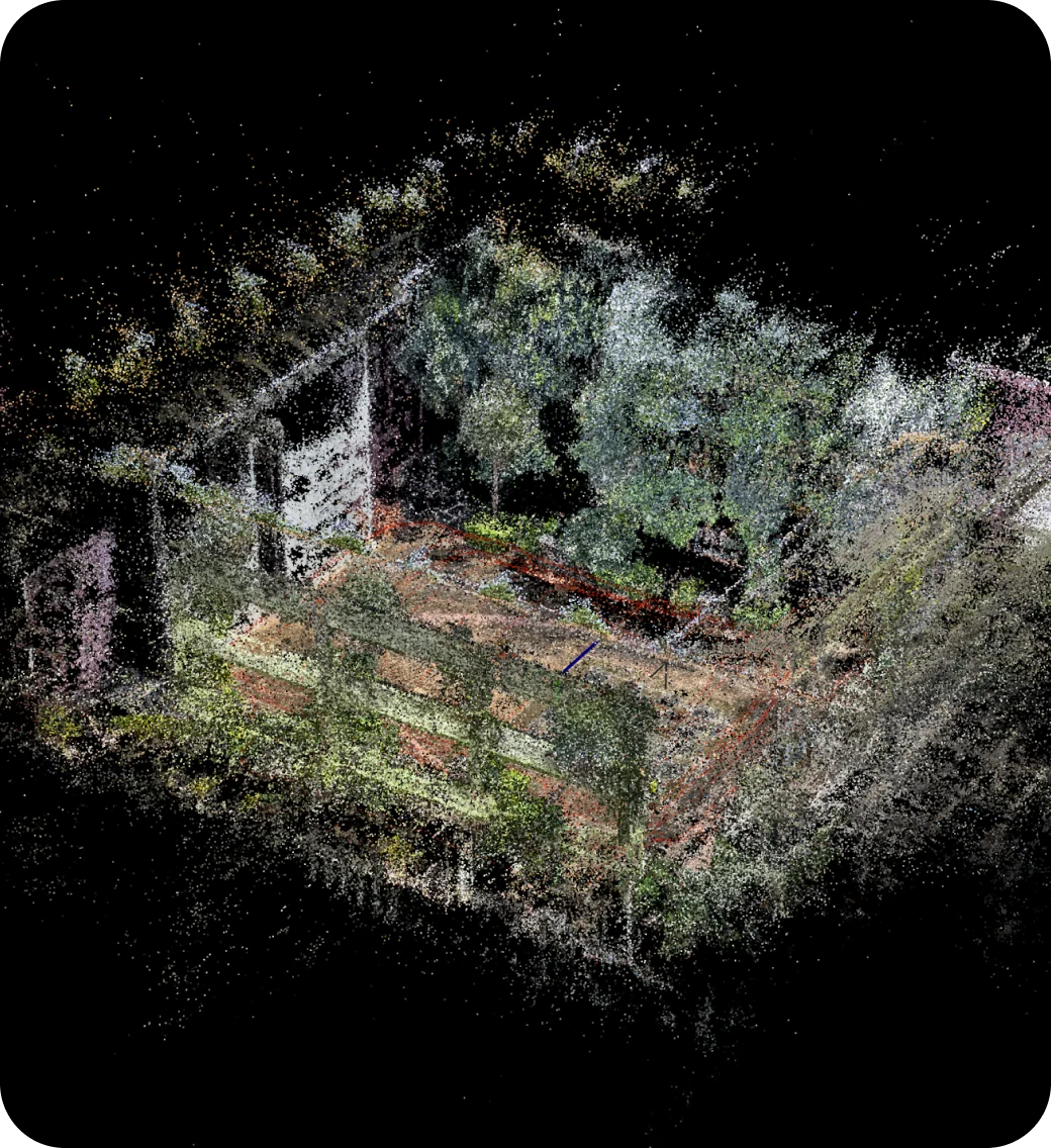 Point cloud sample captured with Graffity Scanners
