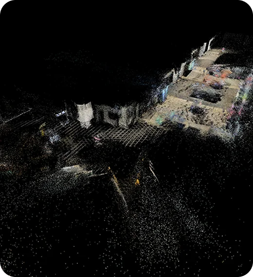 Point cloud scan of Samyan Mitrtown, Bangkok, Thailand